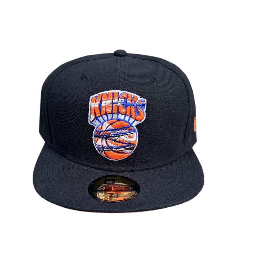 New Era New York Knicks Hardwood Classic Scribble Logo Fitted Hat NWT 7 1/2